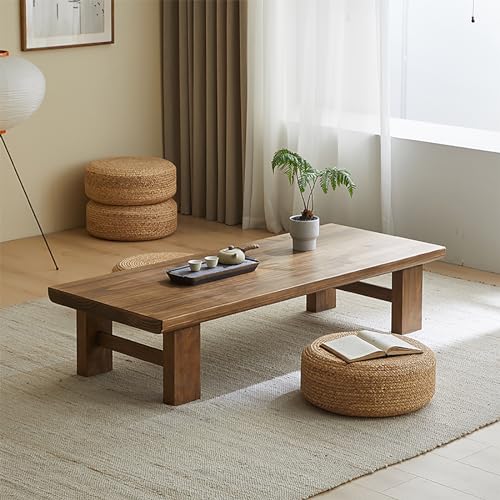 JapaneseStyle Couchtisch aus Massivholz, niedriger Boden, Ess- und Teetisch, perfekt für Meditation und Freizeit, Heimbüros und Empfangsräume JapaneseStyle Couchtisch aus Massivholz, niedriger Boden, Ess- und Teetisch, perfekt für Meditation und Freizeit, Heimbüros und Empfangsräume von Generisch