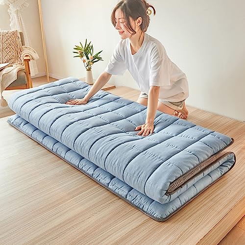 Japanische Boden-Futon-Matratze, rutschfeste Isomatte, aufrollbare Bettmatte, faltbar, minimalistische Futon-Matratze für Camping, Futon-Stil, 120 x 190 cm von Generisch