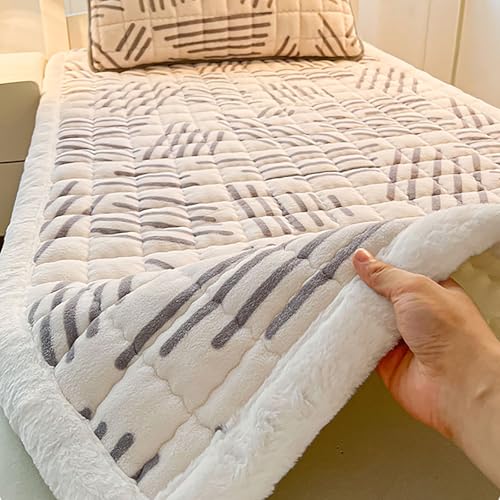 Japanische Boden-Futon-Matratze, weich und flauschig, aufrollbar, volle Größe, faltbar und leicht zu verstauen, 80 x 190 cm von Generisch
