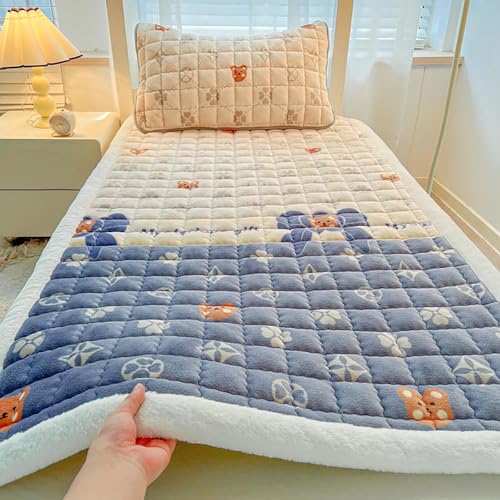 Japanische Boden-Futon-Matratze, weich und flauschig, aufrollbar, volle Größe, faltbar und leicht zu verstauen, 80 x 190 cm Japanische Boden-Futon-Matratze, weich und flauschig, aufrollbar, volle Größe, faltbar und leicht zu verstauen, 80 x 190 cm von Generisch