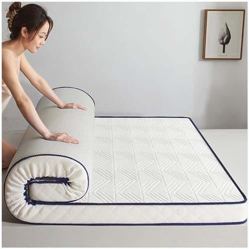 Japanische Bodenmatratze, 180 x 200 cm, gepolsterte Matte, faltbare Latex-Bettmatratze, bequeme Isomatte, platzsparendes Design, ideal für Gäste und minimalistisches Wohnen Japanische Bodenmatratze, 180 x 200 cm, gepolsterte Matte, faltbare Latex-Bettmatratze, bequeme Isomatte, platzsparendes Design, ideal für Gäste und minimalistisches Wohnen von Generisch