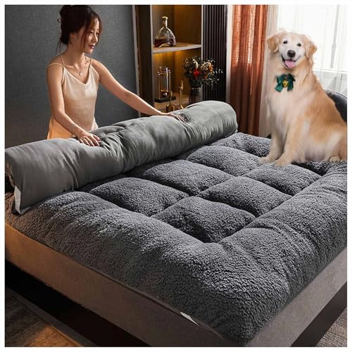 Japanische Bodenmatratze, Futon-Matratze, 8 cm, erhöht den Komfort, unterstützt erholsamen Schlaf, dicke Tatami-Matte, Isomatte, faltbare aufrollbare Matratze Japanische Bodenmatratze, Futon-Matratze, 8 cm, erhöht den Komfort, unterstützt erholsamen Schlaf, dicke Tatami-Matte, Isomatte, faltbare aufrollbare Matratze von Generisch