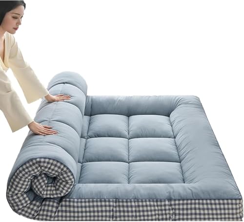 Japanische Bodenmatratze, faltbarer Futon für Einzel- oder Doppelschlafen, dicke und weiche Matratze, volle Größe für Schlafzimmer zu Hause (BB, 180 x 200 cm) von Generisch