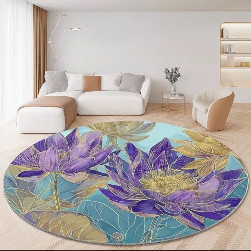 Japanische Fischwellenteppiche, rund, 120 cm, Wohnzimmer, modern, rutschfest, rund, maschinenwaschbar, Bodenteppich, niedriger Flor, weicher Kreisteppich, für Schlafzimmer, Kinderzimmer, Dekoration Japanische Fischwellenteppiche, rund, 120 cm, Wohnzimmer, modern, rutschfest, rund, maschinenwaschbar, Bodenteppich, niedriger Flor, weicher Kreisteppich, für Schlafzimmer, Kinderzimmer, Dekoration von Generisch