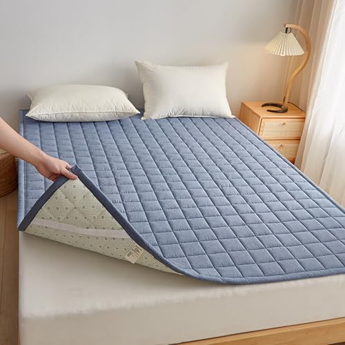 Japanische Futon-Matratze, Bodenmatratze, extra dicke, flauschige Boden-Futon-Matratze, Gästebett, Campingmatratze für Erwachsene von Generisch