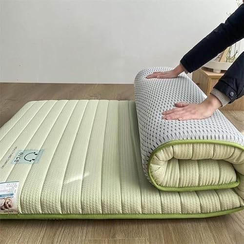 Japanische Futon-Matratze, faltbar, tragbar, Camping-Matratze auf Rollen, Memory-Schaum, aufrollbares Sofakissen Japanische Futon-Matratze, faltbar, tragbar, Camping-Matratze auf Rollen, Memory-Schaum, aufrollbares Sofakissen von Generisch