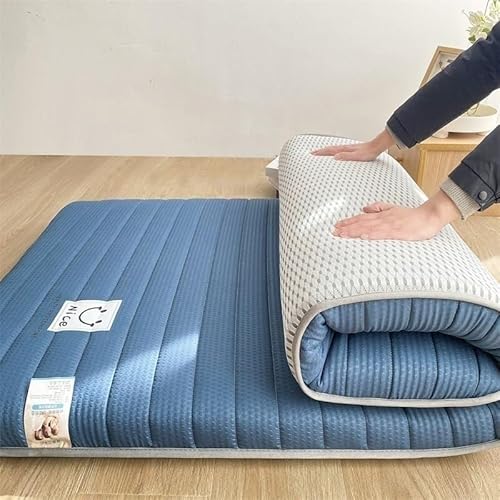 Japanische Futon-Matratze, faltbar, tragbar, Camping-Matratze auf Rollen, Memory-Schaum, aufrollbares Sofakissen Japanische Futon-Matratze, faltbar, tragbar, Camping-Matratze auf Rollen, Memory-Schaum, aufrollbares Sofakissen von Generisch