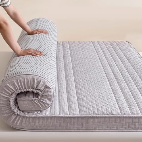 Japanische Futon-Matratze in voller Größe, tragbar, faltbar, dick, rutschfest und atmungsaktiv, ideal für Zuhause und Wohnheim, komfortable Schlaflösung von Generisch