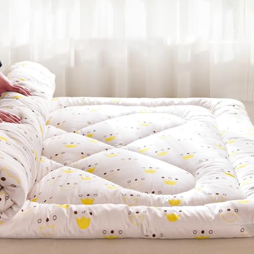 Japanische Rollmatte, faltbar, verdickte Futon-Matratze, tragbare Camping-Matratze, atmungsaktive Bodenliege, Gästebett für Schlafzimmer, Gästezimmer, Schlafsaal – Muster Japanische Rollmatte, faltbar, verdickte Futon-Matratze, tragbare Camping-Matratze, atmungsaktive Bodenliege, Gästebett für Schlafzimmer, Gästezimmer, Schlafsaal – Muster von Generisch