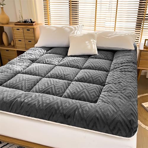 Japanische dicke Futon-Matratze, rollbar, ultraweich, mit Gänsedaunen, gefüllt, Schlafsofa, Futon, tragbare Schlafmatte für Schlafzimmer (150 x 200 x 10 cm) von Generisch