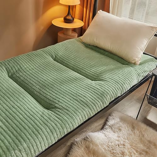 Japanische faltbare Boden-Futon-Matratze, dick und atmungsaktiv, superweich, zottelig, aufrollbar, ideal für Schlafzimmer/Zelt, Grün, 180 x 200 cm, 5 cm dick Japanische faltbare Boden-Futon-Matratze, dick und atmungsaktiv, superweich, zottelig, aufrollbar, ideal für Schlafzimmer/Zelt, Grün, 180 x 200 cm, 5 cm dick von Generisch
