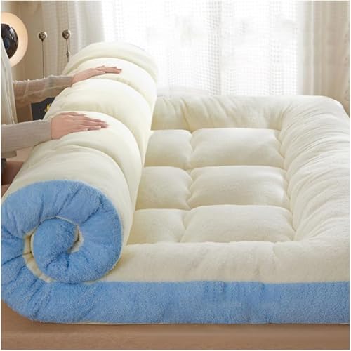 Japanische faltbare Futon-Matratze, 5 cm dick, rollbare Bodenmatte für Schlafsäle und Gästezimmer, Einzel- und Doppelbett (C 150 x 200 cm), komfortable, tragbare Schlaflösung von Generisch