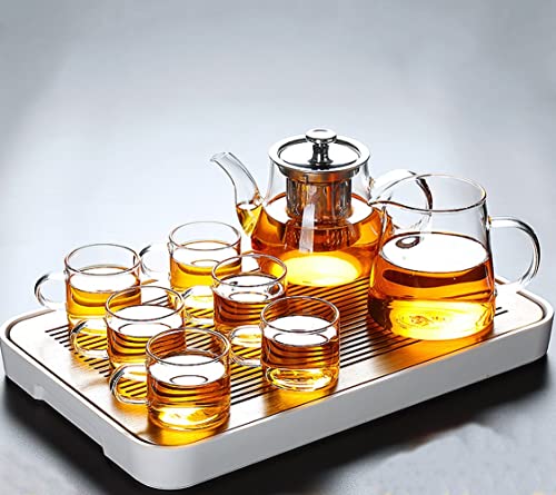 Japanisches Tee-Set mit Teekanne, Teetassen-Set, Teekessel, Ei, Herd, Geschenk-Set – Glas-Teekanne mit abnehmbarem Edelstahlsieb, Teebereiter Japanisches Tee-Set mit Teekanne, Teetassen-Set, Teekessel, Ei, Herd, Geschenk-Set – Glas-Teekanne mit abnehmbarem Edelstahlsieb, Teebereiter von Generisch