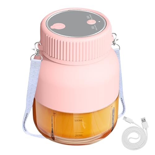 Juice Maker Machine, 800ml Juicing Machines Juice Extractor, 4.49x6.42 Inches Rechargeable Cordless Juices Blender, Portable Vegetable Juicer Cup for Home Gym Travel von Generisch