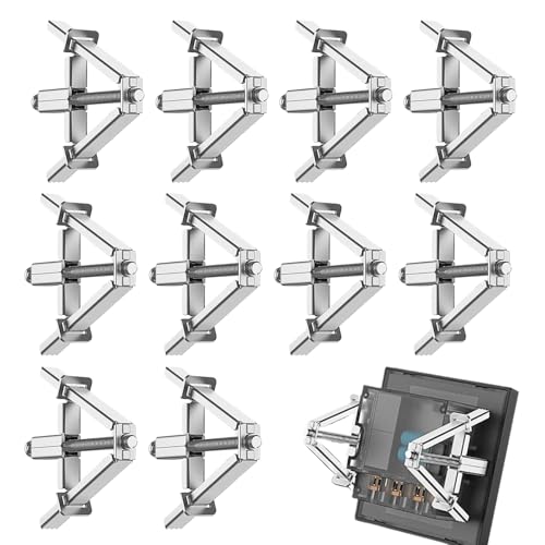 Junction Box Reparatur Tool,10 Stücke Steckdosen Befestigungswerkzeug - 86/118 Typ Halterung Instandhaltung Für Bauprojekte Mechaniker Elektriker Reparatur von Generisch