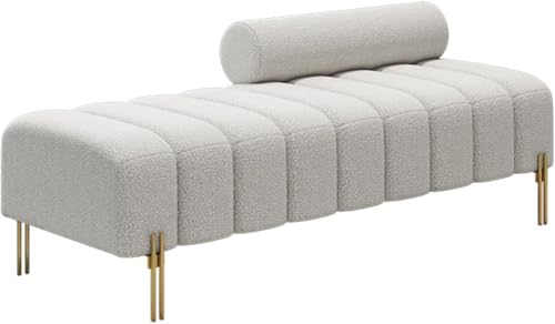 K getuftete Ottomane Sofa-Bank, Akzent-Couch mit verstellbarer Rückenlehne, 2-Sitzer für Wohnzimmer oder Flur, modernes Design, goldene Beine K getuftete Ottomane Sofa-Bank, Akzent-Couch mit verstellbarer Rückenlehne, 2-Sitzer für Wohnzimmer oder Flur, modernes Design, goldene Beine von Generisch
