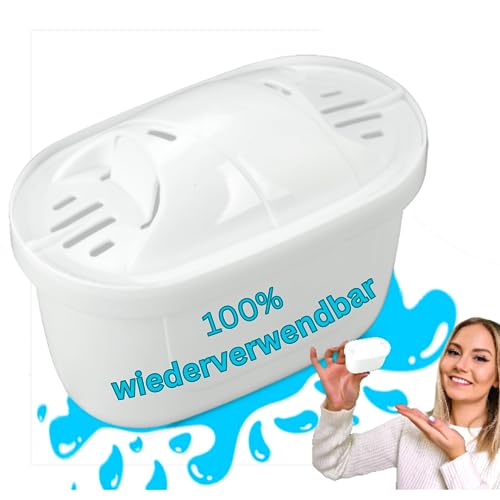 KALKI 100% wiederverwendbarer Wasserfilter durch Regeneration/Reinigung Filterkartusche kompatibel mit Brita BWT von Generisch