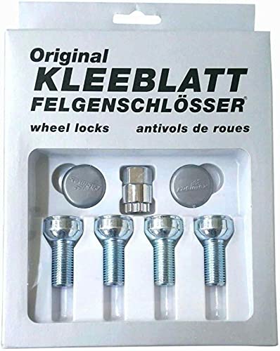 KLEEBLATT Felgenschloss M14x1,5x28mm Kugelbund R14 kompatibel mit Audi Infiniti Merzedes-Benz Porsche 4er-Set 4x silberne Felgenschlösser Felgensicherung Radsicherung Radsicherungsschrauben Typ 924 KLEEBLATT Felgenschloss M14x1,5x28mm Kugelbund R14 kompatibel mit Audi Infiniti Merzedes-Benz Porsche 4er-Set 4x silberne Felgenschlösser Felgensicherung Radsicherung Radsicherungsschrauben Typ 924 von "Generisch"