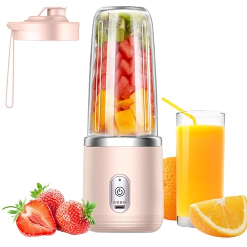 Kabelloser Entsafter | Tragbarer persönlicher Mixer | Wiederaufladbarer Saftmixer Flasche Reise Entsafter für Shakes Sport Gym Küche Zuhause Frühstück Camping Outdoor Gewerbe von Generisch