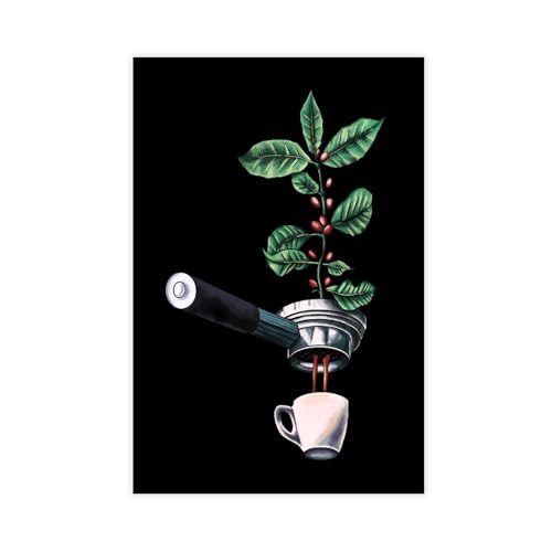 Kaffee Design Espresso-Poster auf Leinwand, Schlafzimmer, Dekoration, Landschaft, Büro, Raumdekoration, Geschenk, ungerahmt: 30 x 45 cm Kaffee Design Espresso-Poster auf Leinwand, Schlafzimmer, Dekoration, Landschaft, Büro, Raumdekoration, Geschenk, ungerahmt: 30 x 45 cm von Generisch