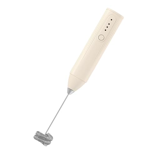 Kaffeemilch Frother - Langlebiger elektrischer, wiederaufladbarer Hand Whisk | Verstellbarer 3 -Geschwindigkeits -Schaumhersteller mit leistungsfähigem Motor, kompaktes Küchenwerkzeug für L von Generisch