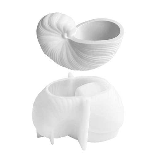 Kaktus- -Silikonform, Muschel-Gipsform, Silikonform, Muschelform, Muschelform, Kerzen, Tasse, Silikonform, Epoxidharz, Gießform für Schmuck-Organizer, Blumentöpfe von Generisch