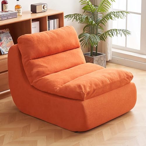 Kaminsessel, komprimiertes Lazy Sofa Sitzsack-Stuhl, abnehmbares kleines Sofa für Wohnzimmer, modernes Design mit Pedal von Generisch