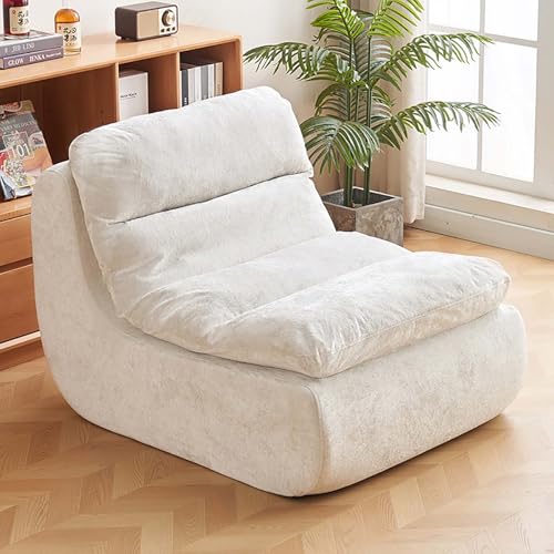 Kaminsessel, komprimiertes Lazy Sofa Sitzsack-Stuhl, abnehmbares kleines Sofa für Wohnzimmer, modernes Design mit Pedal von Generisch