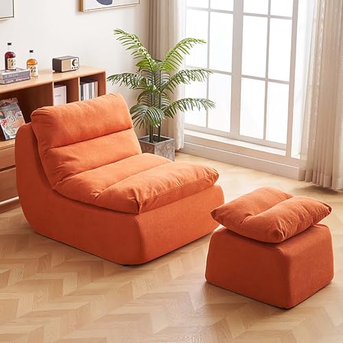 Kaminsessel, komprimiertes Lazy Sofa Sitzsack-Stuhl, abnehmbares kleines Sofa für Wohnzimmer, modernes Design mit Pedal Kaminsessel, komprimiertes Lazy Sofa Sitzsack-Stuhl, abnehmbares kleines Sofa für Wohnzimmer, modernes Design mit Pedal von Generisch