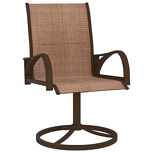 Kangmusi Garten-Drehstühle 2 STK. Textilene und Stahl, 312278 von Generisch