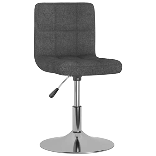 Kangqiling Barhocker Drehbar Dunkelgrau Stoff Grau 334200 von Generisch
