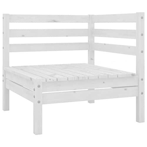 Kangqiling Ecksofas für den Garten, 2 Stück aus massivem Kiefernholz, 806583 von Generisch