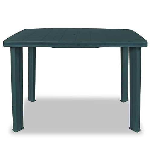 Kangqiling Gartentisch grün 101 x 68 x 72 cm aus Kunststoff, grün, 43593 von Generisch