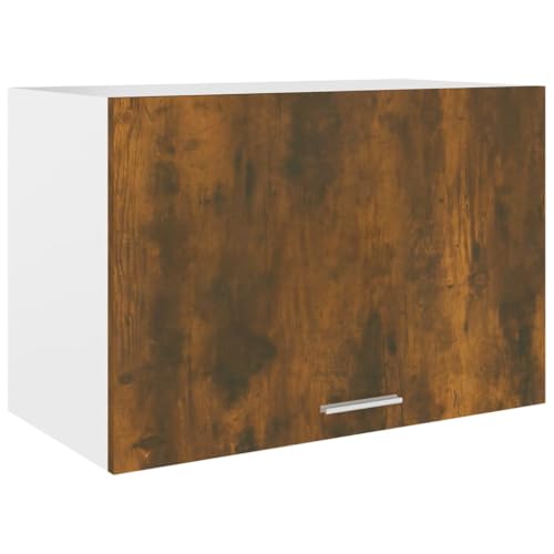 Kangqiling Hängeschrank Eiche Rauchgrau 60 x 31 x 40 cm aus technischem Holz, Braun, 815591 von Generisch