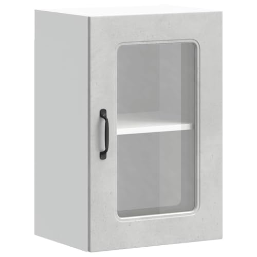 Kangqiling Hängeschrank mit Glastür Kalmar Grau Beton, Grau, 853531 Kangqiling Hängeschrank mit Glastür Kalmar Grau Beton, Grau, 853531 von Generisch