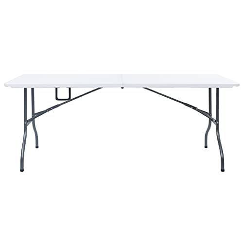 Kangqiling Klappbarer Gartentisch 180 x 72 x 72 cm aus HDPE, 48829 Kangqiling Klappbarer Gartentisch 180 x 72 x 72 cm aus HDPE, 48829 von Generisch