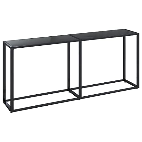 Kangqiling Konsolentisch, schwarz, 180 x 35 x 75,5 cm aus gehärtetem Glas, schwarz, 331683 Kangqiling Konsolentisch, schwarz, 180 x 35 x 75,5 cm aus gehärtetem Glas, schwarz, 331683 von Generisch