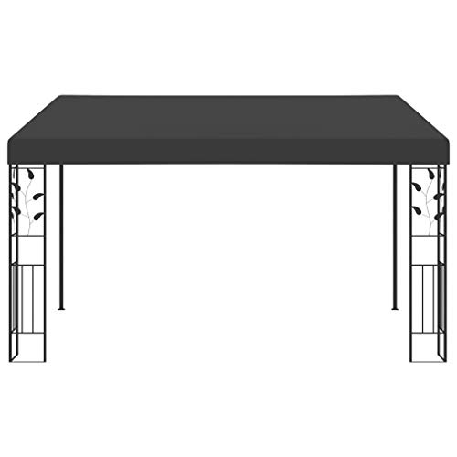 Kangqiling Pavillon zur Wandmontage, 4 x 3 x 2,5 m, Anthrazit, Anthrazit, 48001 von Generisch