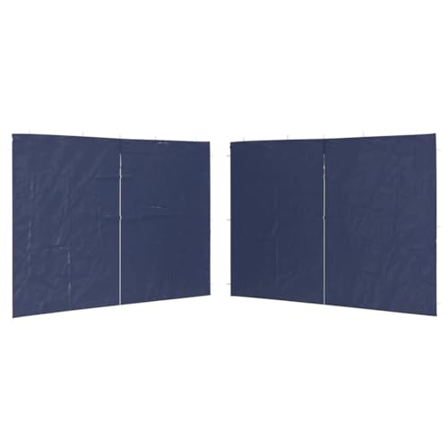 Kangqiling Wand für Zeltkonstruktion aus PE 2 Stück mit blauem Reißverschluss, blau, 45116 von Generisch