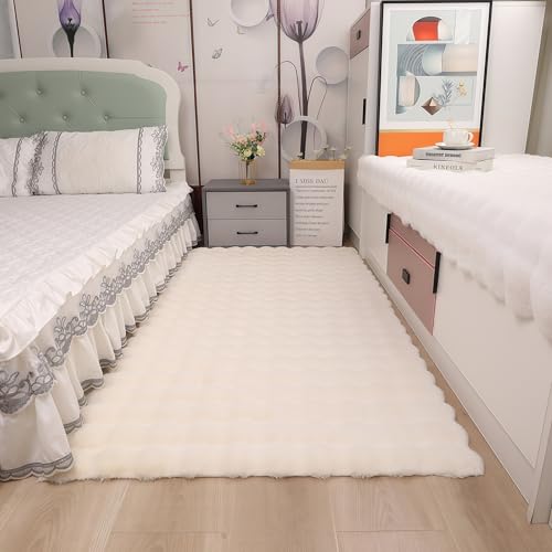 Kaninchen-Plüsch-Teppich – Kunstfell, flauschig, zottelig, rechteckig, für Schlafzimmer, Wohnzimmer, Kinder und Kinderzimmer Kaninchen-Plüsch-Teppich – Kunstfell, flauschig, zottelig, rechteckig, für Schlafzimmer, Wohnzimmer, Kinder und Kinderzimmer von Generisch