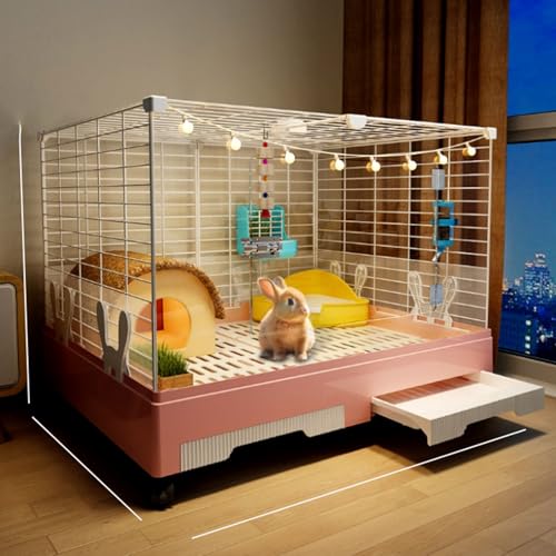 Kaninchenkäfig, Kleintier-Lebensraum für Meerschweinchen, Frettchen, Chinchilla, Kätzchen, Kaninchenstall für den Innenbereich Kaninchenkäfig, Kleintier-Lebensraum für Meerschweinchen, Frettchen, Chinchilla, Kätzchen, Kaninchenstall für den Innenbereich von Generisch