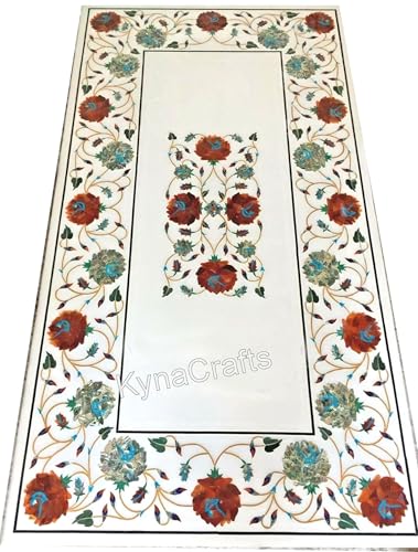 Karneol Esstischplatte I Marmor-Rasentischplatte I königliche Optik Tischplatte I Marmor-Tischplatte für Wohnzimmer I Weiße Tischplatte 61 x 121 cm Karneol Esstischplatte I Marmor-Rasentischplatte I königliche Optik Tischplatte I Marmor-Tischplatte für Wohnzimmer I Weiße Tischplatte 61 x 121 cm von Generisch