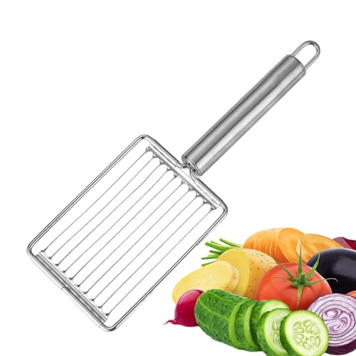 Kartoffelschneider, Schneidemaschine Mit Griff, Tomatenschneider, Schinkenschneidemaschine Aus Edelstahl, Luncheon-Fleischschneider Küchengeräte Kartoffelschneider, Schneidemaschine Mit Griff, Tomatenschneider, Schinkenschneidemaschine Aus Edelstahl, Luncheon-Fleischschneider Küchengeräte von Generisch