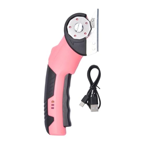 Kartonschneider | Teppichschneider Mit Sicherheitssperre Und LED Beleuchtung - Ergonomische Elektroschere für Karton Garage Handwerk Leder Holzverarbeitung Küche Teppiche von Generisch