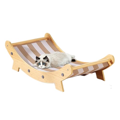 Katze Kratz Lounge - Katzen Hängematte Lounge Kratzbrett - Stabiles Haustierbett Schlafplatz Für Kitten Ruheplatz Im Wohnzimmer Schlafzimmer Balkon von Generisch