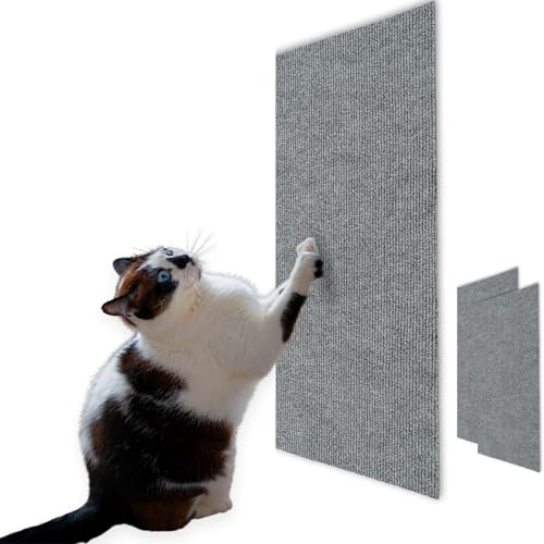 Katze Kratzschutz, Selbstklebend Kratzteppich Katze Wand, Kratzpads für Katzen mit SelbstklebendKatze Kratzschutzfolie, Kratzbrett DIY Kletterkatzenkratzer Kratzmatte für Katzenbaum Regal Katzenwand von Generisch