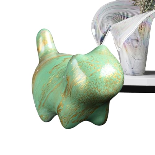 Katzen Figur | Schnitzerei Katzenstatuen | Kleine Statue Mit Schwebemalerei Handmade Deko Für Esstisch Wohnzimmer Katzenliebhaber von Generisch