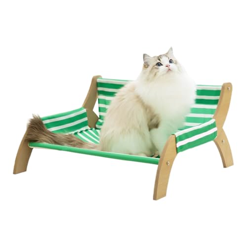 Katzen-Lounge, Katzenliege, atmungsaktiv, gestreift, für Kätzchen, Welpen, Wohnung, Wohnzimmer, Schlafzimmer, drinnen und draußen Katzen-Lounge, Katzenliege, atmungsaktiv, gestreift, für Kätzchen, Welpen, Wohnung, Wohnzimmer, Schlafzimmer, drinnen und draußen von Generisch