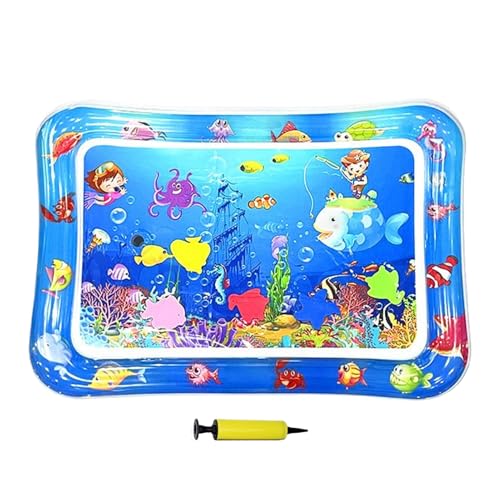 Katzen-Wasserbett, aufblasbares Haustier-Wasserbett, 66 x 47 cm, wasserdicht, rutschfest, Kühlkissen, Spielzeug, Kratzer, interaktiv für Kätzchen, Welpen, Indoor-Reisen von Generisch