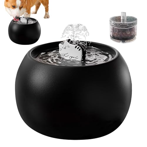 Katzenbrunnen,Katzen Trinkbrunnen - Wiederaufladbarer Automatischer Spender Mit Sensor Gefiltertem Wasser 3D Design Für Hunde Welpen Drinnen Und Draußen Katzenbrunnen,Katzen Trinkbrunnen - Wiederaufladbarer Automatischer Spender Mit Sensor Gefiltertem Wasser 3D Design Für Hunde Welpen Drinnen Und Draußen von Generisch